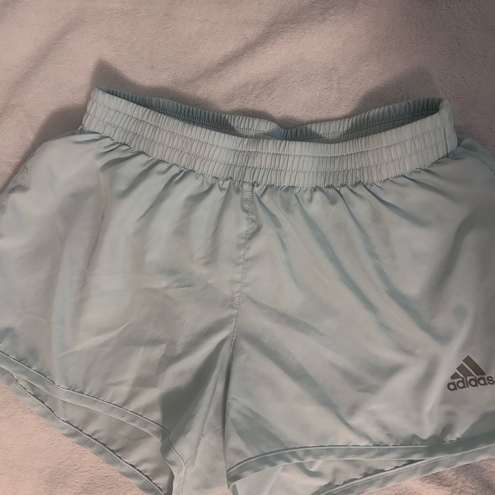 Adidas Women's Light Blue Athletic Shorts